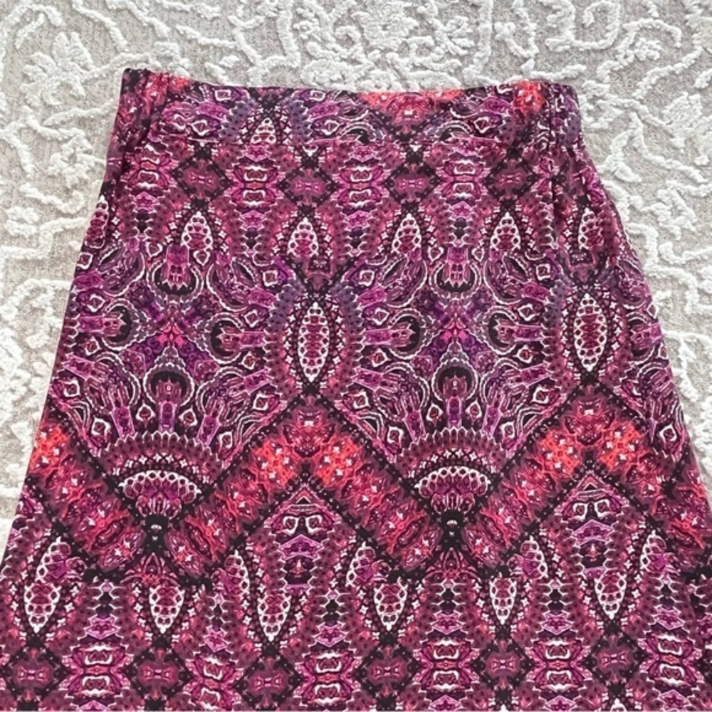 Cynthia Rowley 100% Silk Batik Print Midi Skirt - Picture 6 of 11